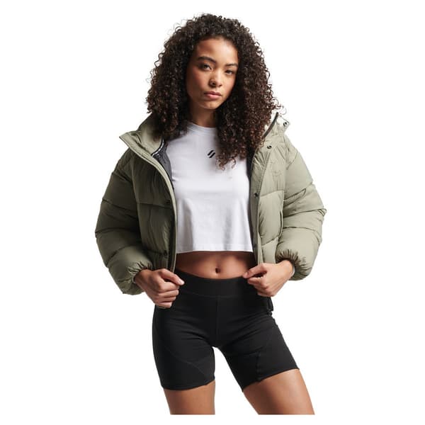 Superdry Jacka Code Xpd Cocoon Puffer Grönt XL Kvinna