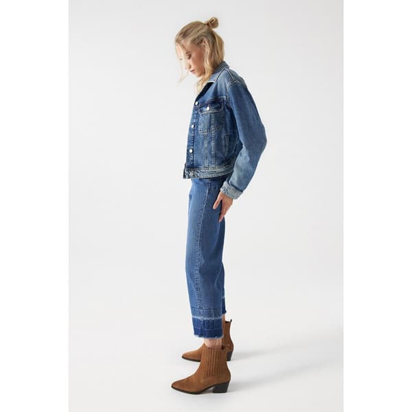 Salsa Jeans Jeansjacka 21007005 Blå L Kvinna
