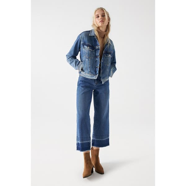 Salsa Jeans Jeansjacka 21007005 Blå L Kvinna