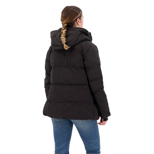 Superdry Parkas City Padded Hooded Wind Svart L Kvinna