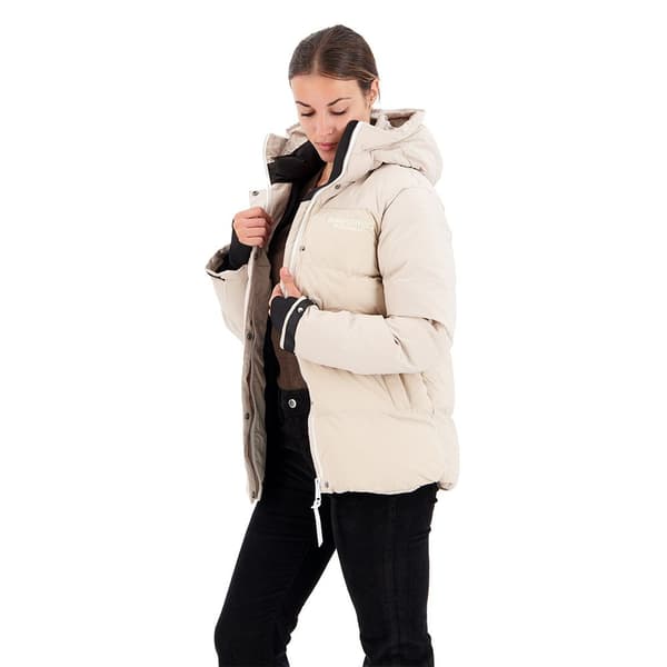Superdry Parkas City Padded Hooded Wind Grå S Kvinna