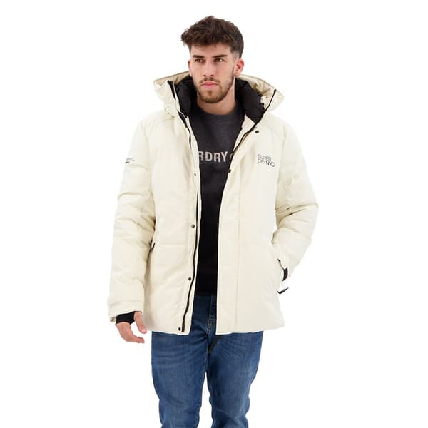 Superdry Parkas City Padded Wind Beige M Man