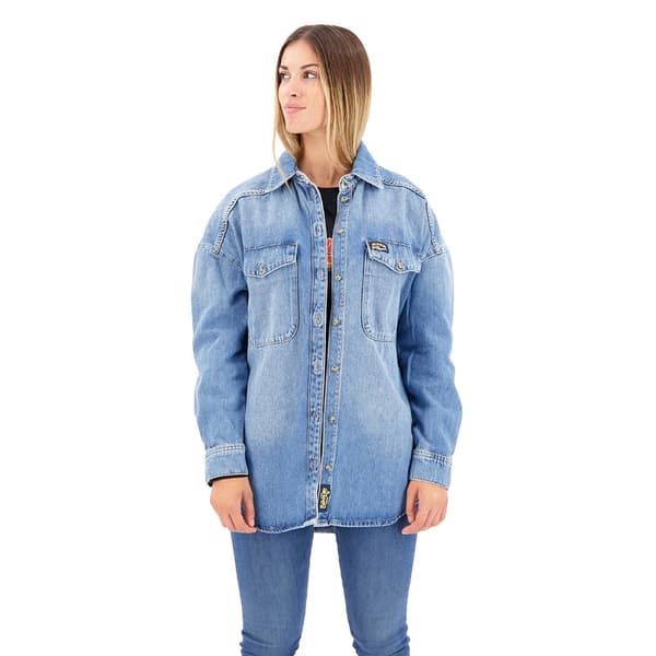 Superdry Överskjorta Denim Blå XS Kvinna