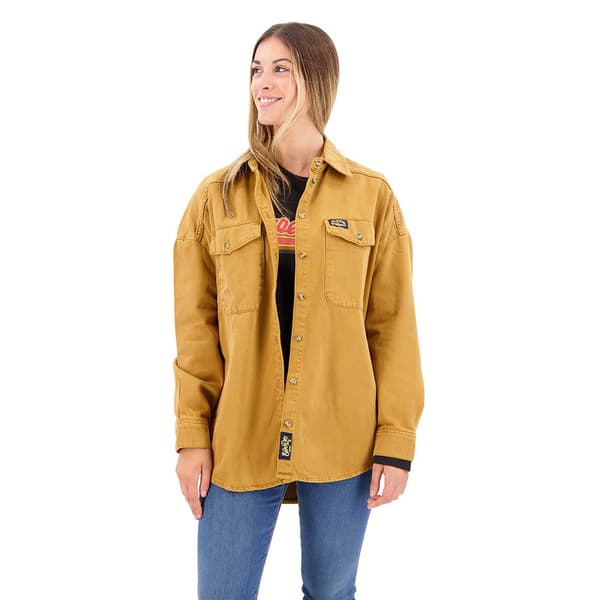 Superdry Överskjorta Denim Brun M Kvinna