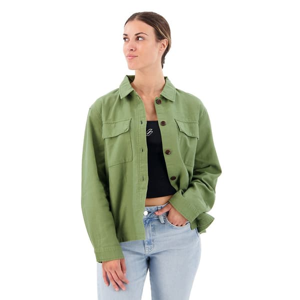Superdry Överskjorta Embellished Military Grönt XS Kvinna