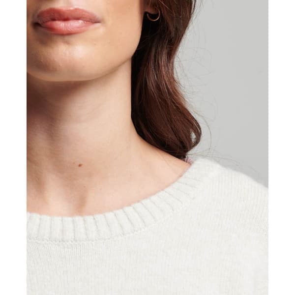 Superdry Besætning Hals Sweater Essential Beige L Kvinde