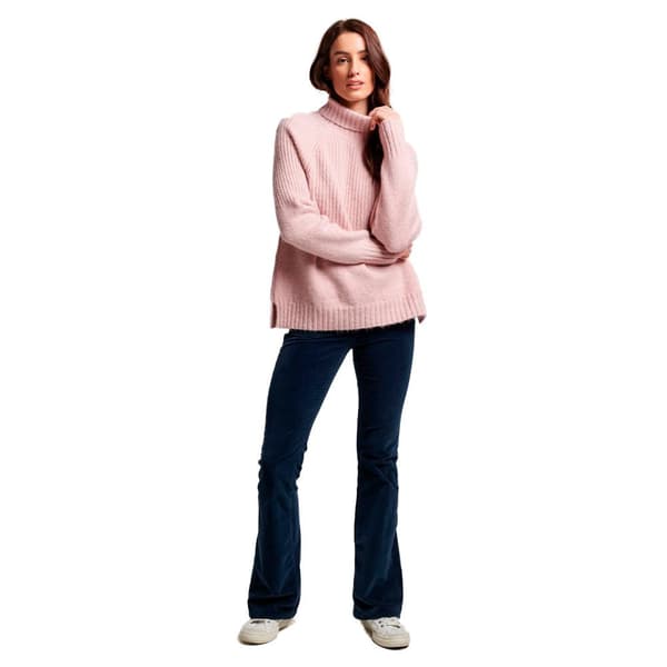 Superdry Tröja Med Rund Hals Essential Rib Rosa XS Kvinna