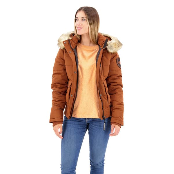 Superdry Pufferjacka Everest Bomber Brun XS Kvinna