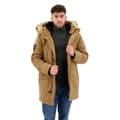 Miniatyrbillede 1 af 4: Superdry Parka Everest Faux Fur Brun S Mand