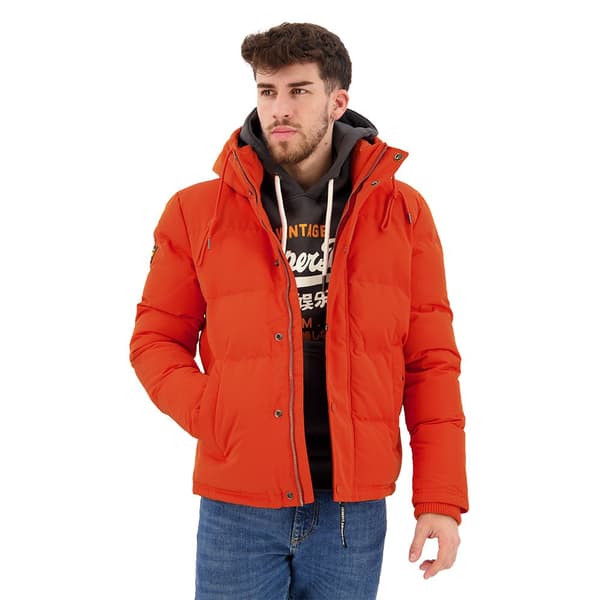 Superdry Pufferjacka Everest Short Orange 2XL Man