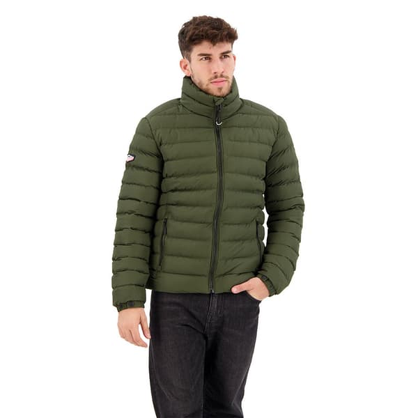 Superdry Vadderad Jacka Fuji Print Grönt M Man