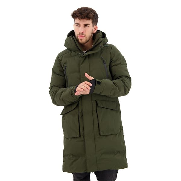 Superdry Vadderad Jacka Longline Grönt S Man