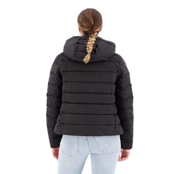 Superdry Vadderad Jacka Microfibre Svart 2XS Kvinna