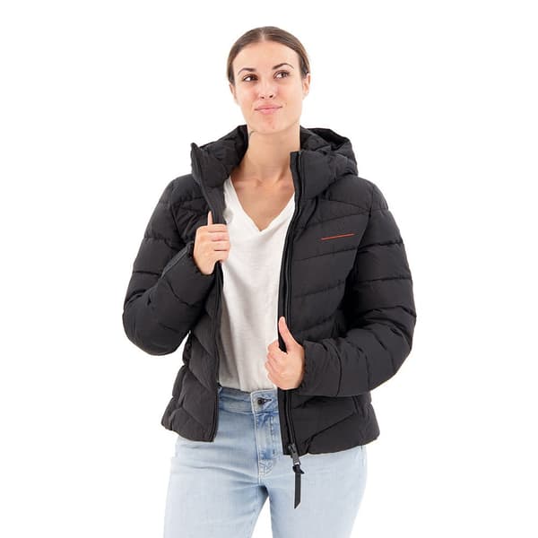 Superdry Vadderad Jacka Microfibre Svart 2XS Kvinna