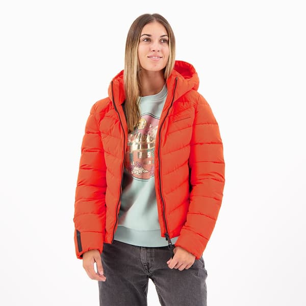 Superdry Vadderad Jacka Microfibre Orange 2XS Kvinna