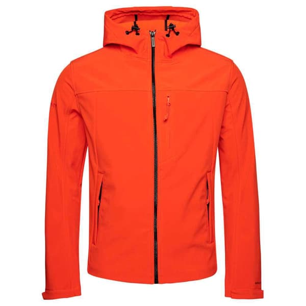 Superdry Regnjacka Med Full Dragkedja Soft Shell Orange M Man
