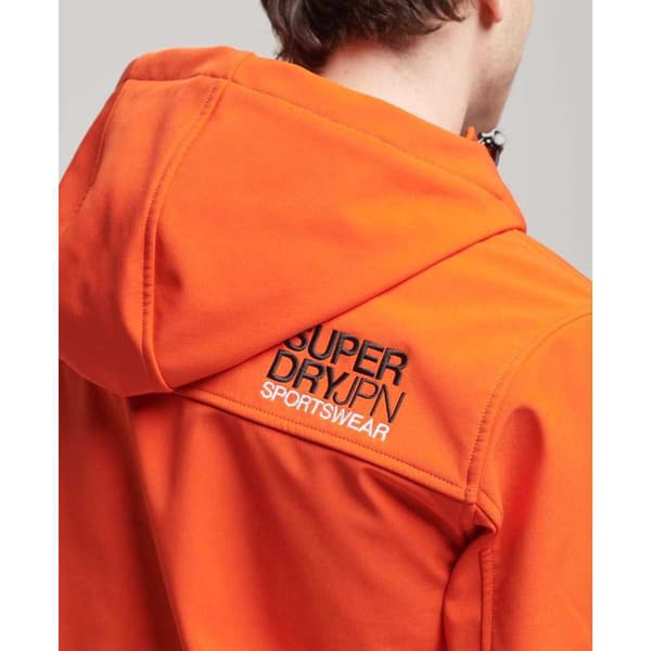 Superdry Regnjacka Med Full Dragkedja Soft Shell Orange M Man