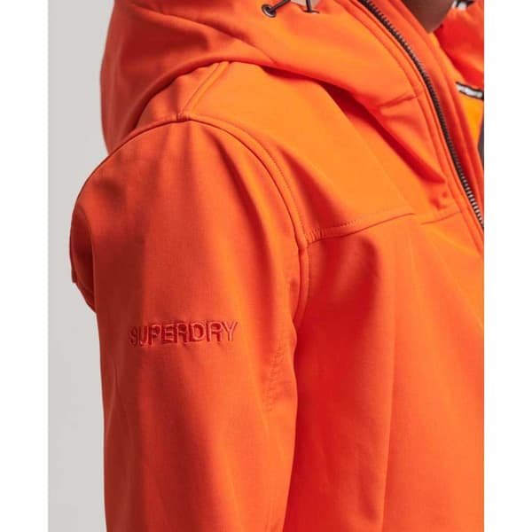 Superdry Regnjacka Med Full Dragkedja Soft Shell Orange M Man
