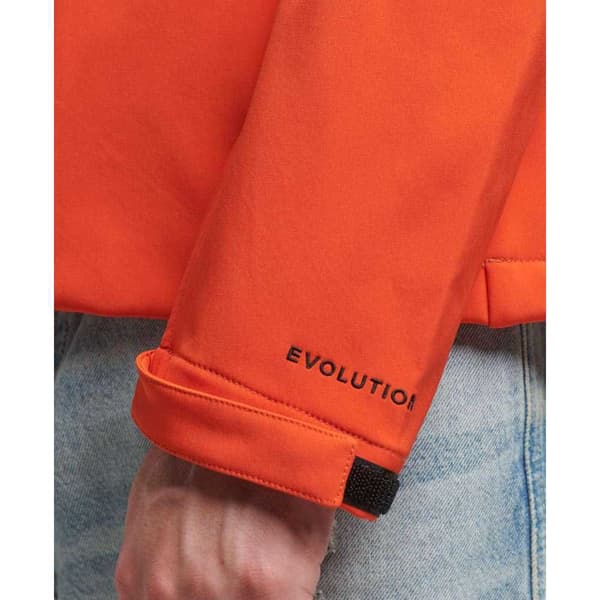 Superdry Regnjacka Med Full Dragkedja Soft Shell Orange M Man