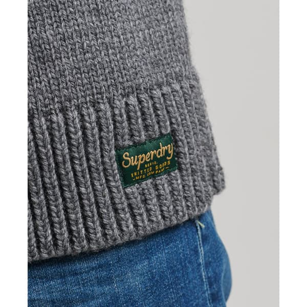 Superdry Tröja Med Rund Hals Fairisle Grå L Man