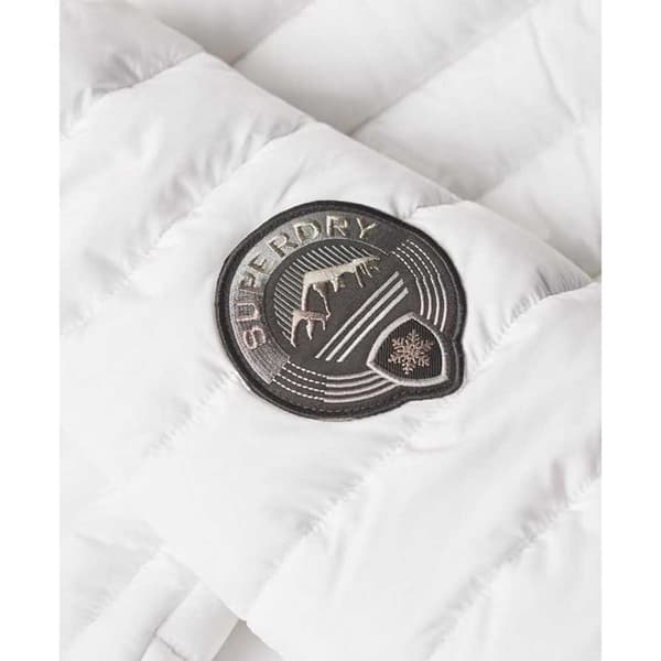 Superdry Pufferjacka Fuji Mid Length Vit 2XS Kvinna