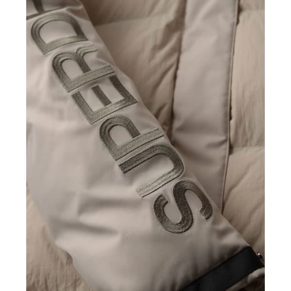 Superdry Parkas City Padded Hooded Wind Grå XL Kvinna