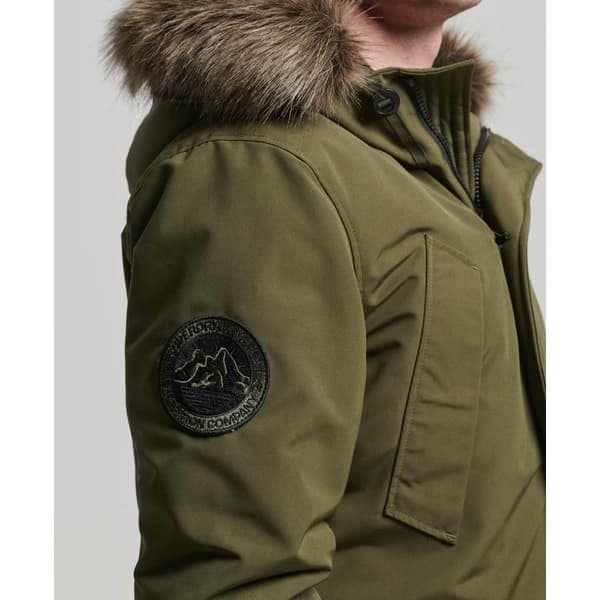 Superdry Parkas Everest Faux Fur Grönt S Man