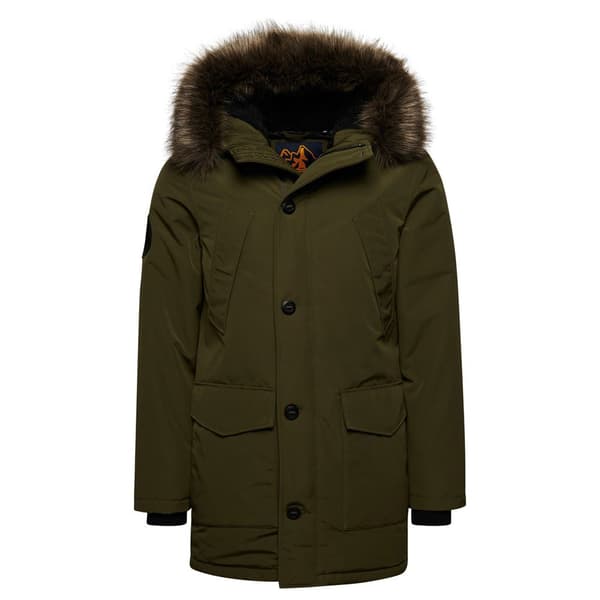 Superdry Parkas Everest Faux Fur Grönt S Man