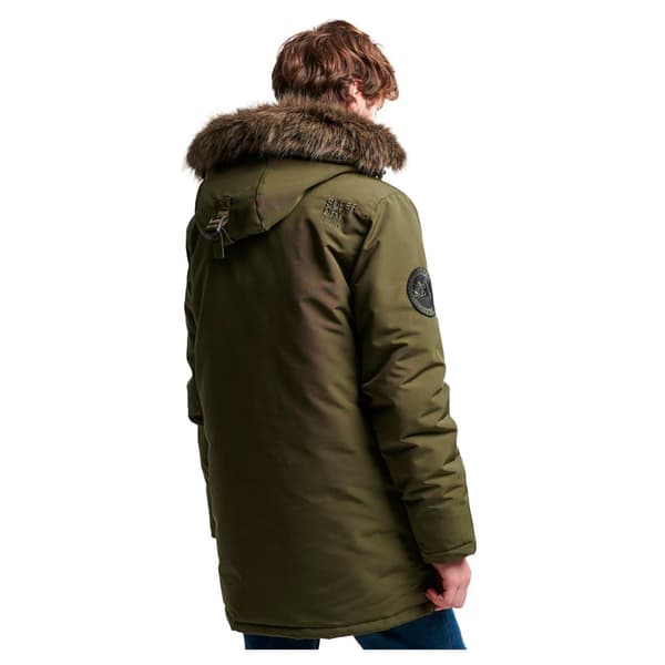 Superdry Parkas Everest Faux Fur Grönt S Man