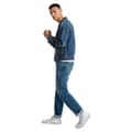 Miniatyrbillede 5 af 9: Wrangler Trucker Jakke Western Blå M Mand