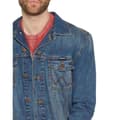 Miniatyrbillede 6 af 9: Wrangler Trucker Jakke Western Blå M Mand