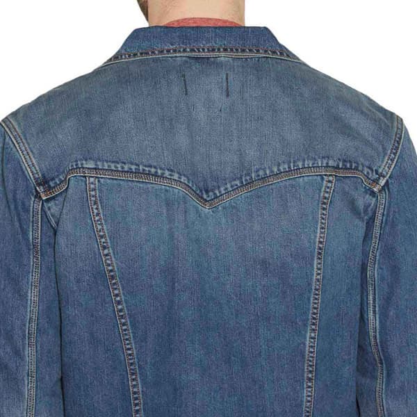 Wrangler Trucker Jakke Western Blå M Mand