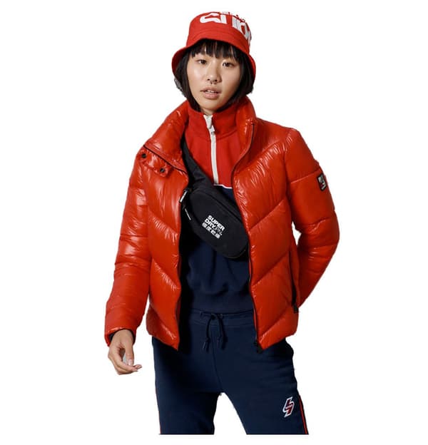 Superdry Jacka Brooklyn Padded Röd S Kvinna