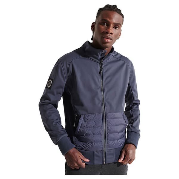 Superdry Jacka Bonded Soft Shell Blå M Man