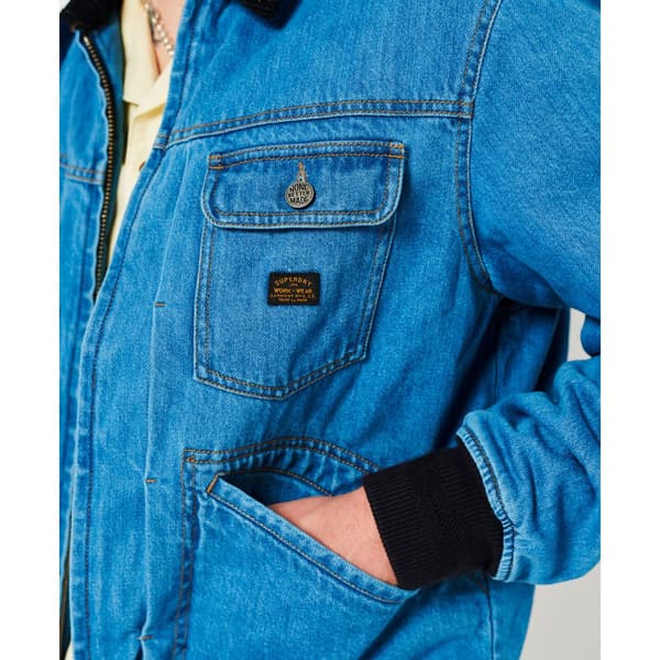 Superdry Takki Vintage Worker Bomber Sininen L Mies