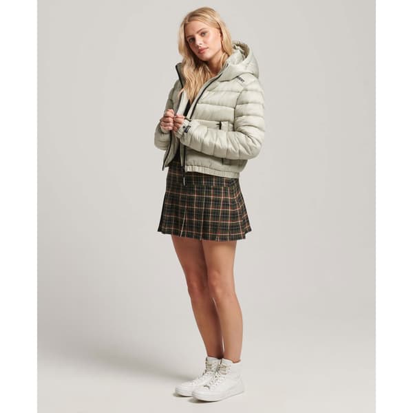 Superdry Jakke Code Lwt Crop Sport Padded Grøn XL Kvinde