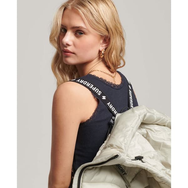 Superdry Jacka Code Lwt Crop Sport Padded Grönt XL Kvinna