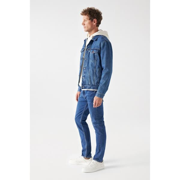 Salsa Jeans Farkkutakki 21007203 Regular Fit Sininen XL Mies