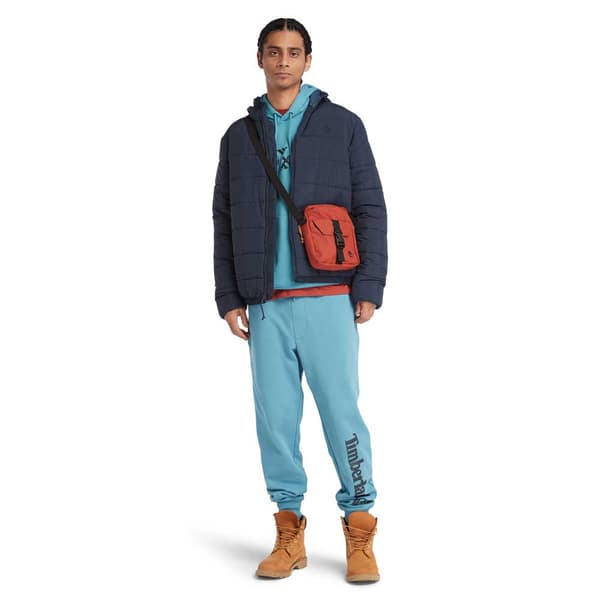 Timberland Garfield Mid Weight Puffjacka Blå S Man