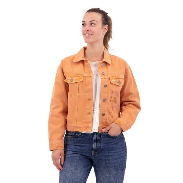 Superdry Jacka Vintage Trucker Orange L Kvinna