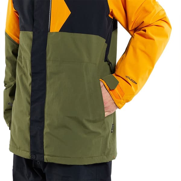 Volcom L Ins Gore-tex Jacka Grönt,Gul S Man