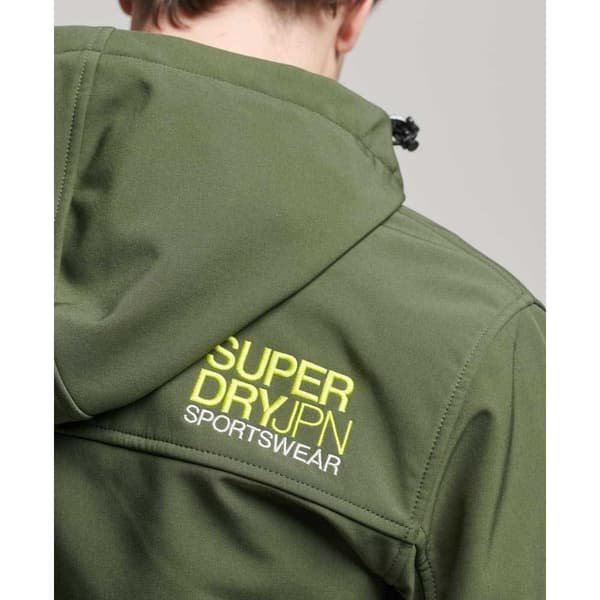 Superdry Regnjacka Med Full Dragkedja Soft Shell Grönt S Man