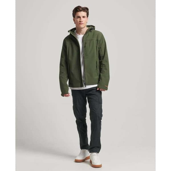 Superdry Regnjacka Med Full Dragkedja Soft Shell Grönt S Man