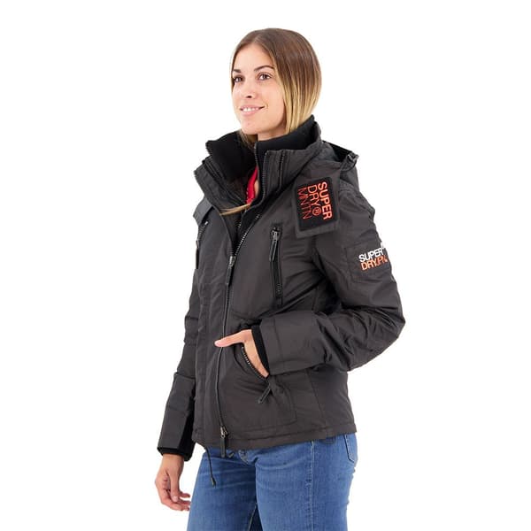 Superdry Jacka Mountain Wincheater Svart 2XS Kvinna