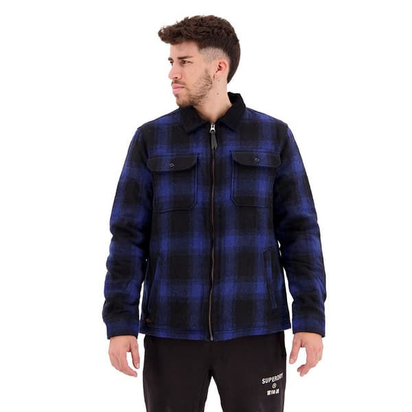 Superdry Ullövertröja Hunting Blå M Man