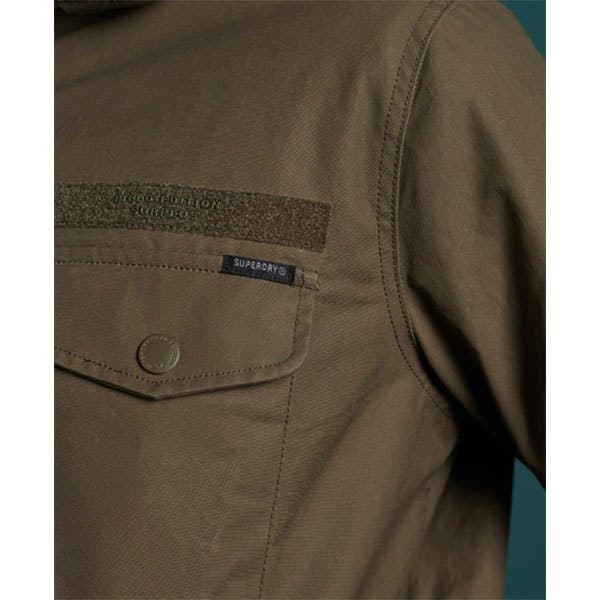 Superdry Jacka Waxed Field Deck Grönt L Man