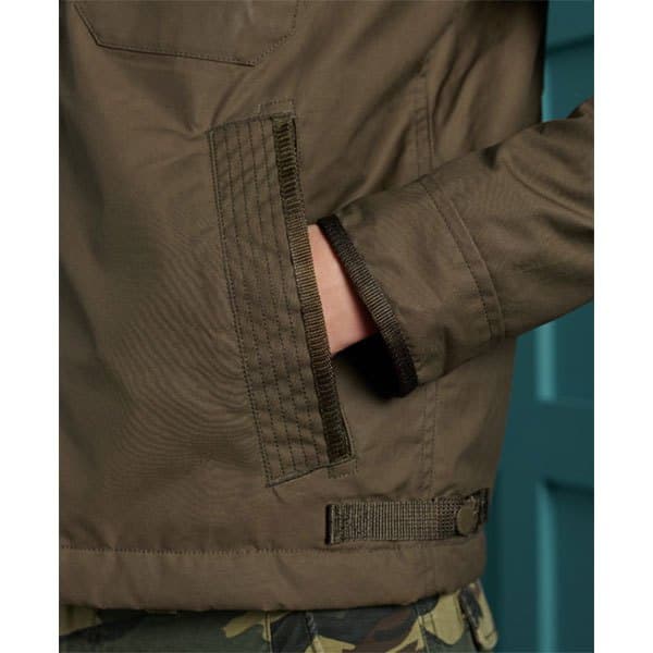 Superdry Jacka Waxed Field Deck Grönt L Man