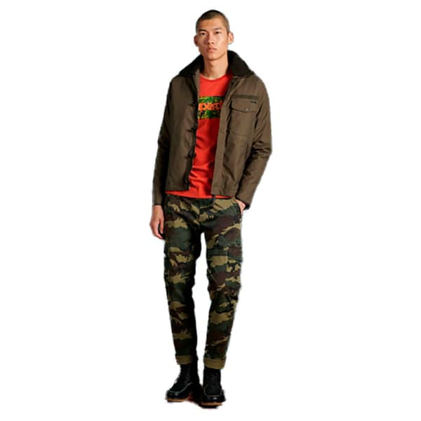 Superdry Jacka Waxed Field Deck Grönt L Man