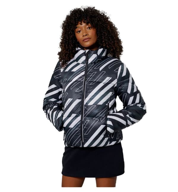 Superdry Jacka Sportstyle Statement Puffer Vit,Grå XS Kvinna