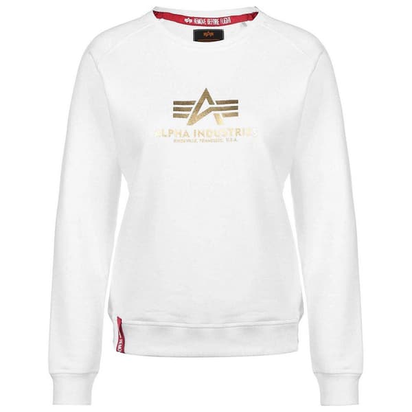 Alpha Industries New Basic Foil Print Neulepaita Valkoinen S Nainen